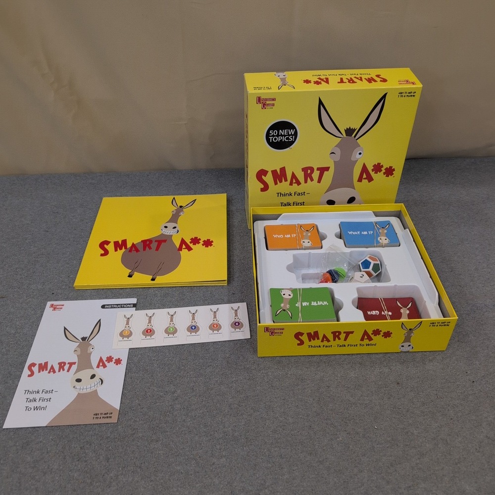 University Games Smart Ass Board Game Trivia Party Game 2-6 Players 01359 - Picture 1 of 4